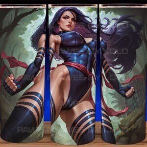 Psylocke X-men Super Hero Comic Book Cup Mug Tumbler 20oz